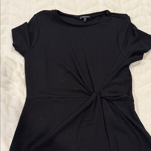Express Black Short Sleeve Women's Top